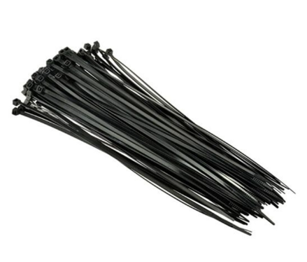11" Black Cable Ties UV 30lb. Tensile Strength Pack/100